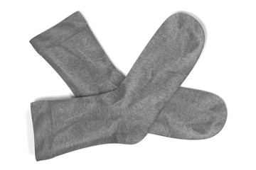 Realistic 3D Render of Grey Socks