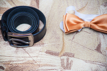 Set groom Butterfly shoes Belts Cufflinks Watches  Men's Accessories