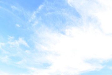 Blue sky with cloud in the morning.