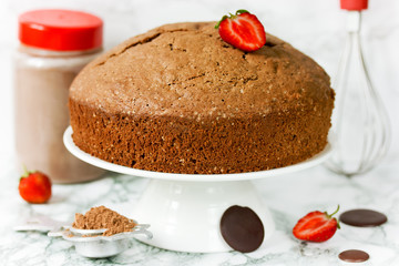 Chocolate Italian sponge cake