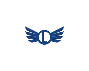 Wings and Letter L Logo Icon 1
