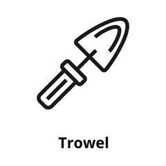 Trowel thin line icon