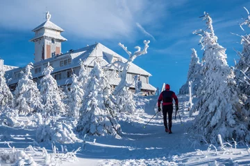 Raamstickers Wintersport in het Ertsgebergte © Animaflora PicsStock
