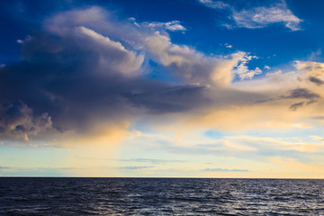 seascape sea horizon and sky.