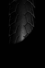 old motorcycle tire texture - background