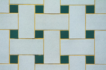 square wall pattern green color texture background 