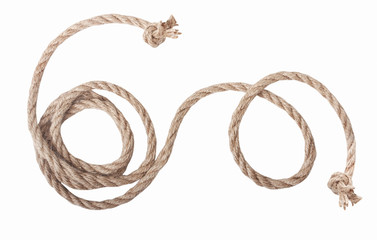 Rope curl wave isolated.