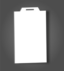 Blank Name Tags Mockup. Vector Illustration of Identity Card Badge mockup cover template.