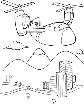 Aircraft Vector Illustration Art