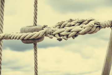 Harbor marina bolt with rope