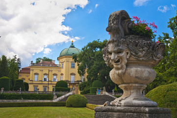 Fototapeta na wymiar Buchlovice park chateau historical garden