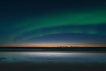 Fototapeta na wymiar Northern Lights Norway Lofoten