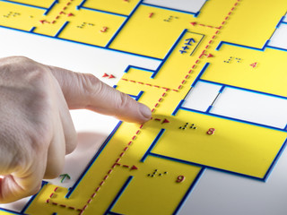 The building plan for blind people