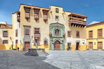 Las Palmas - Kolumbus Haus - Casa de Colon - obrazy, fototapety, plakaty