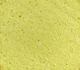 Yellow sponge cake bread background pattern.