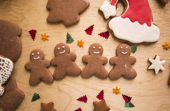 New Year Christmas Gingerbread Cakes