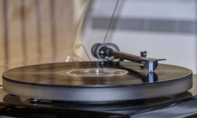 Fototapeta na wymiar Vintage vinyl record player 2