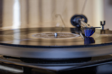 Fototapeta na wymiar Vintage vinyl record player 7