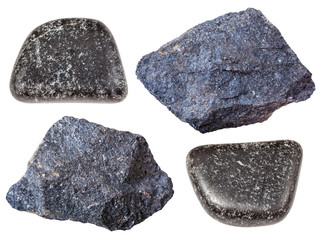 various Chromite stones (chromium ore) isolated