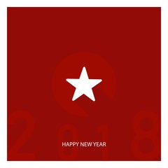 New Year card layout