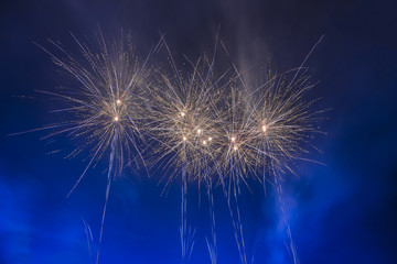 golden fireworks