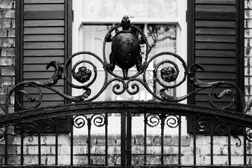 Wrought Iron Turtle Gate - 183820512