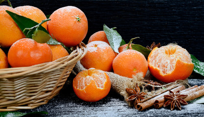 clementines on table