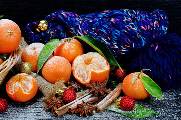 clementines on table