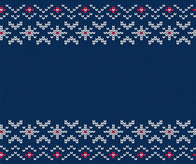 Knitted seamless pattern for sweater. Vector background - 183823122