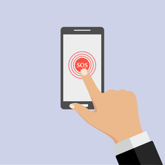 phone with alarm button