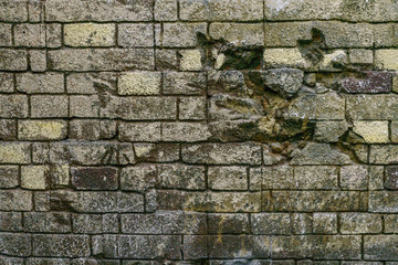 Texture of old brick wall