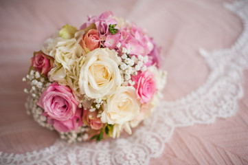 Obraz na płótnie Canvas Wedding bouquet, bride's bouquet, wedding flowers