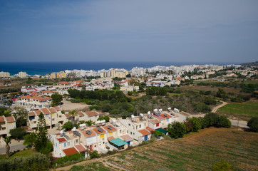 Fototapeta na wymiar Cyprus, travel, vacation, island, sea, landscape, shore, object, outside, travel, summer