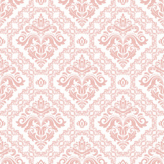 Damask classic pattern. Seamless abstract background with repeating elements. Orient background