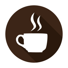 coffee cup icon flat