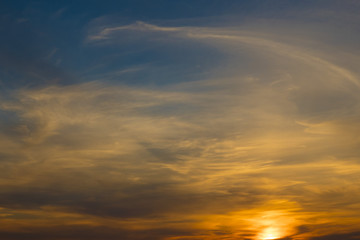 amazingly beautiful sunset and sky