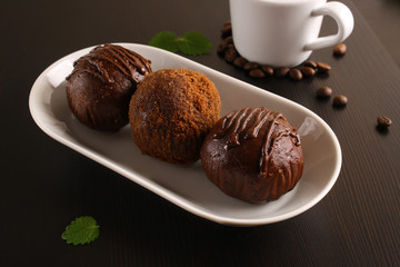 kartoshka cake On a wooden background