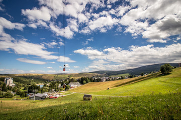 Sommertag in Oberwiesenthal unter Wolken