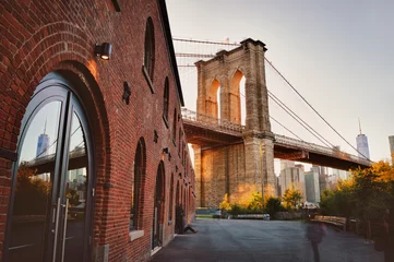 Fotobehang Brooklyn Bridge, NYC. © mshch