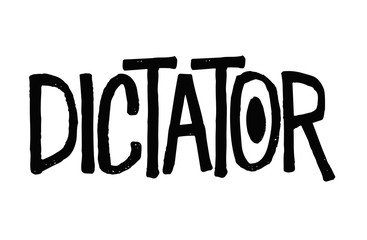 Dictator. Typographic stamp visualisation concept Original series.