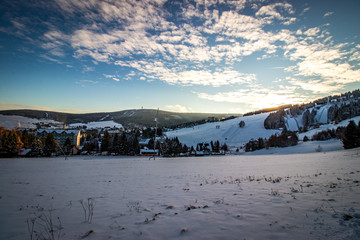 Winterpanorama im Erzgebirge