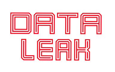 Data Leak. Typographic stamp visualisation concept Original series.