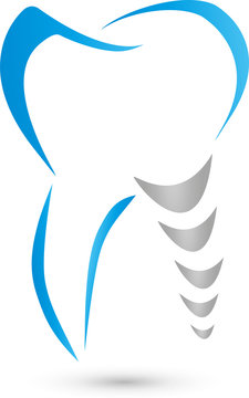 Zahnimplantat, Zahn, Implantat, Zahnarzt, Logo