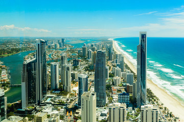 Gold Coast cityscape from skypoint observation deck