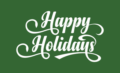 Happy Holidays text