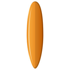 Isolated surfboard illustration