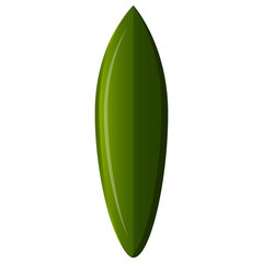 Isolated surfboard illustration