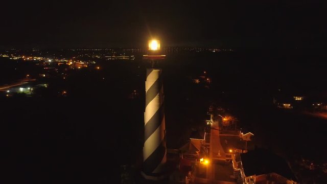 The St Augustine light house aerial video