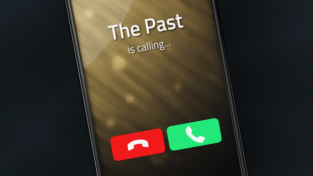 The Past is Calling on a smartphone
