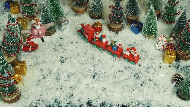 Stop motion animation of Nollaig Chridheil (Scotland), in English Merry Christmas